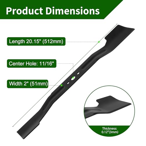 Lame pour tondeuse compatible EGO 56V contre herbe arrachée - 4
