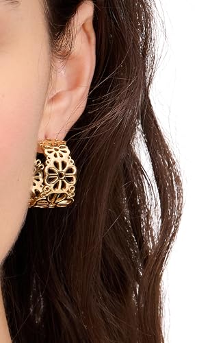 kate spade new york Spade Flower Lace Hoops3