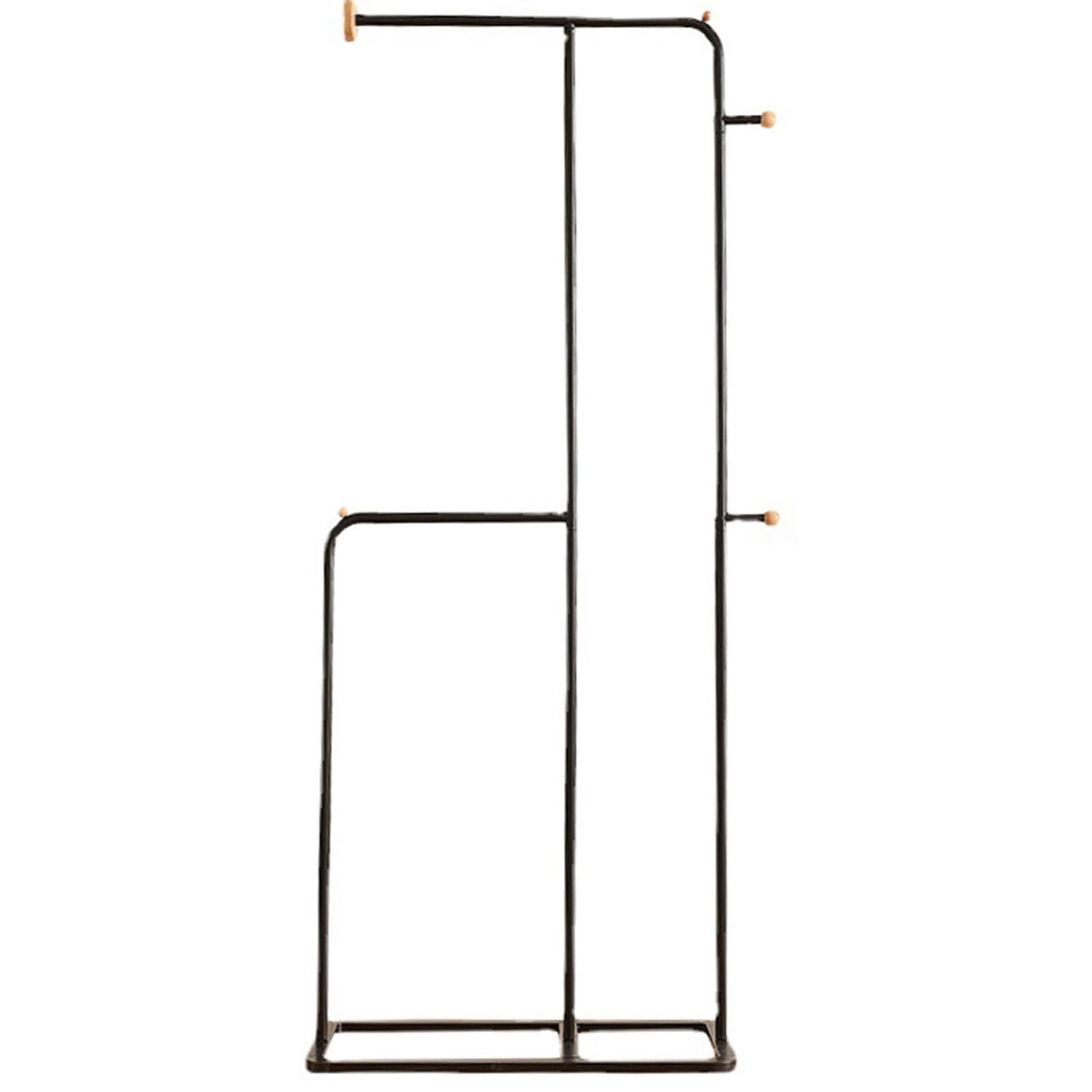 Metal Coat Hat Rack Free Standing Clothes Stand Multifunctional Clothes Rack with Hanging Rods for Cloakrooms Shops Exhibitions Dormitories