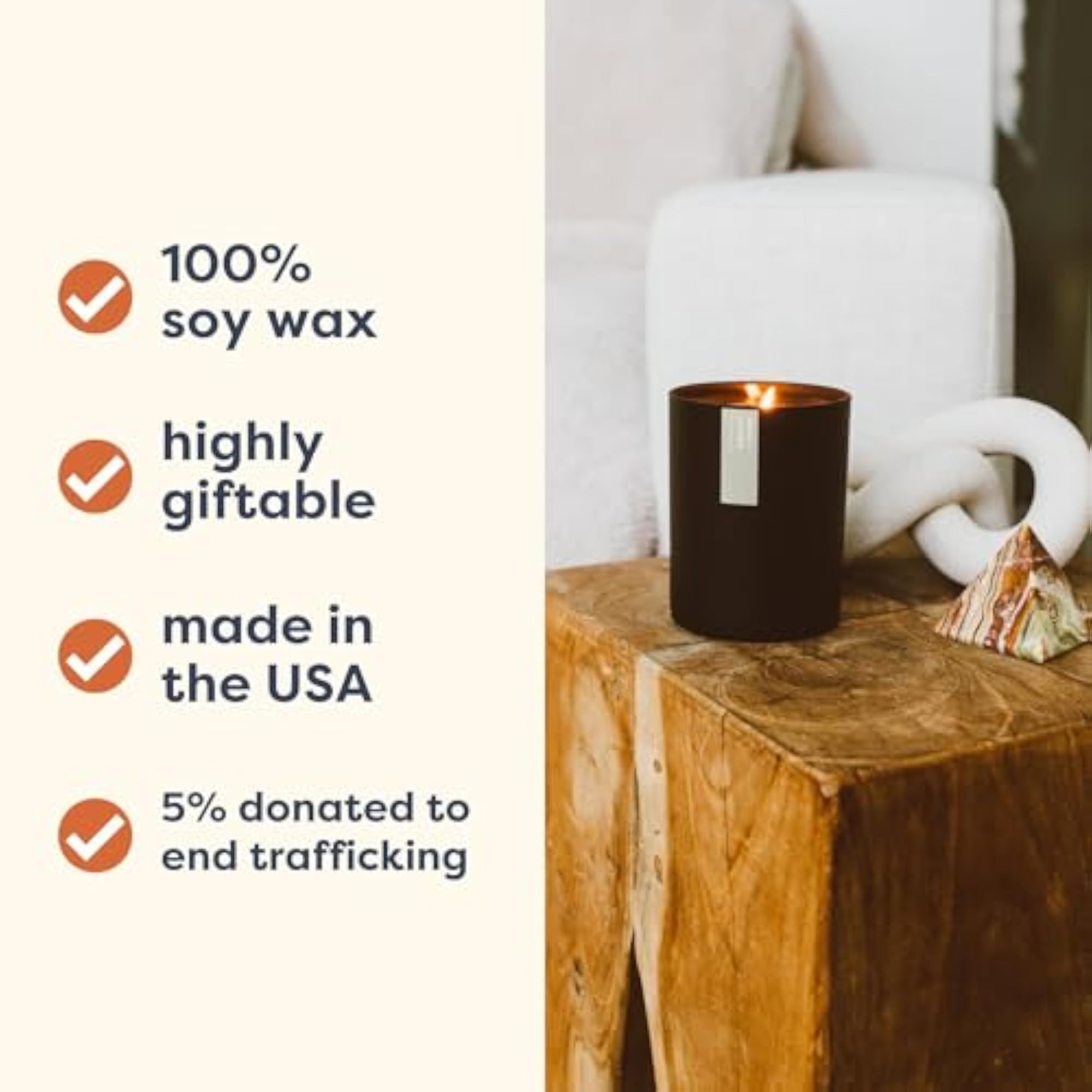 Apples & Maple Bourbon Scented Candle, 75 Hour Burn