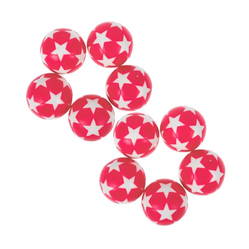 SUPVOX 10pcs Foosball Table Balls Replacement Soccer Balls Resin Material Desk Football Accessories Table Football