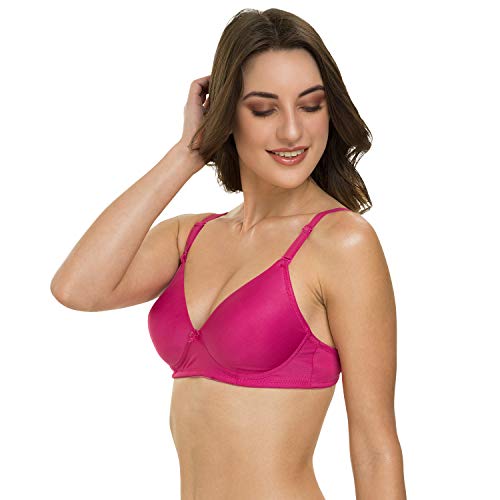 Image of Tweens - Heavily Padded Semi Push-Up Bra - Polyamide Fabric - 3 /4th Coverage, Wireless, Multiway Straps, Seamless - Everyday T-Shirt Bra