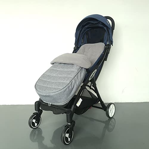 Image of RUIXIA Winter Warm Thick Fleece Baby Stroller Sleeping Bag Detachable Universal Waterproof Toddlers Zipper Closure Windshield Footmuff Newborn Infants Swaddle Blanket Pram Wrap, Grey (BUNBAG10)