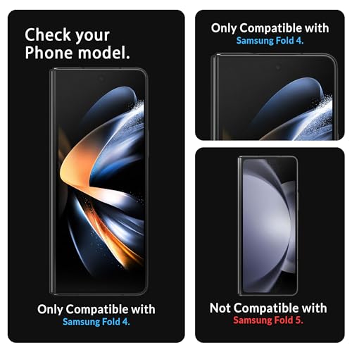 Image of FIRST MART Edge to Edge Anti Glare Matte Tempered Glass for Samsung Galaxy Z Fold 4 5G (7.6 Inch) with Easy Self Installation Kit | Matte Black Case Friendly Screen Protector