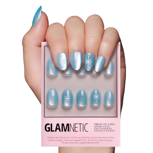 Glamnetic Press On Nails - Subzero | Opaque Pale Icy