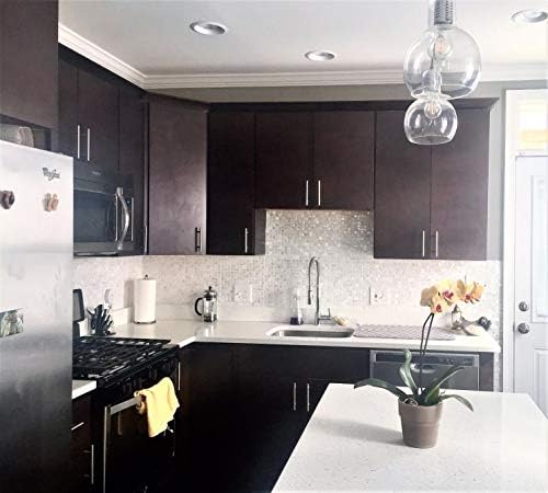 Art3d 10 sztuk masy perłowej kwadratowe muszle mozaika do kuchni Backsplash łazienka ściany spa płytki basenowe