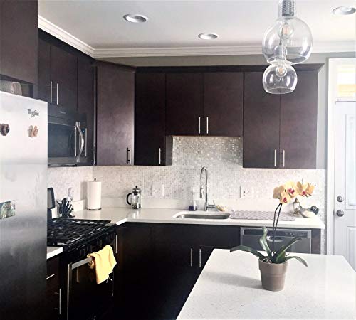 Art3D 10-Pack Oyster Mother Of Pearl Square Shell Mosaic For Kitchen Backsplashes, Bathroom Walls, Spa Tile, Pool Tile #TOP2