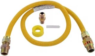 48-in 3/4-in Mip Inlet x 3/4-in Mip Outlet Stainless Steel Gas Appliance Installation Kit