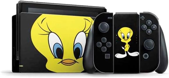 Skinit Decal Gaming Skin Compatible with Nintendo Switch Bundle - Officially Licensed Looney Tunes Tweety Bird Full Design