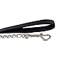 PFIFF 102990 Führstrick inkl. 70 cm Langer Kette Karabinerhaken, Anbindestrick, 200cm Schwarz