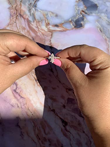 Silvercloseout Sterling Silver Cz Fleur De Lis Ring - Size 8 #TOP3