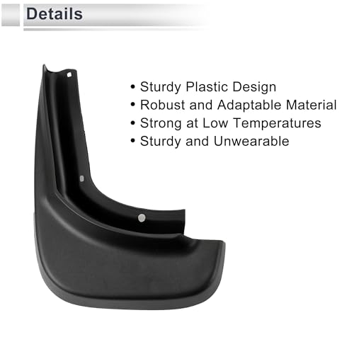 Image of X AUTOHAUX 1set Front and Rear Mud Flaps Splash Guards Mud Guards for Volvo XC60 2010-2014 W /Mount Accessories