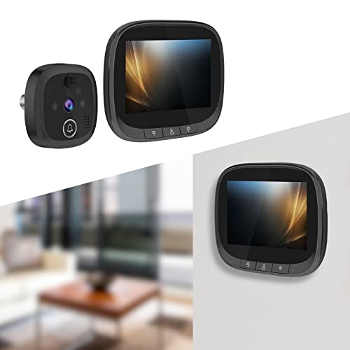 Generic Campainhas de vídeo inteligente recarregável câmera automática embutida visor 170 ângulo gra