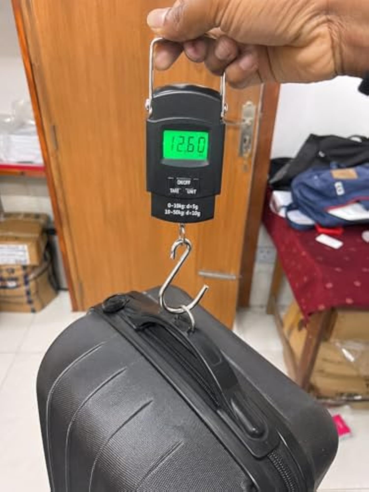 Portable Handheld Digital Hanging Hook Scale for Luggage