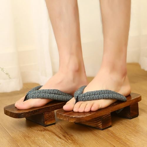 Chanclas Geta para hogar y playa que corrigen la postura con zuecos de madera 7