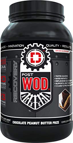 POSTWOD Post Workout Recovery Supplement- Muscle Builder with Whey Protein Powder and Carbs |Creatine, BCAA, MCT Oil and Joint Repair| (Chocolate Peanut Butter Prize)
