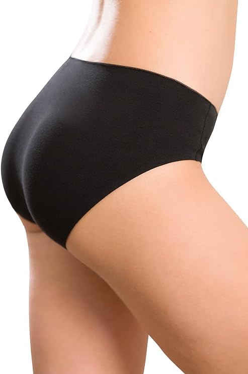 Image of LOURYN KOULYN Cotton Bikini Women's Breathable Panties Seamless Comfort Underwear (Pack of 6)