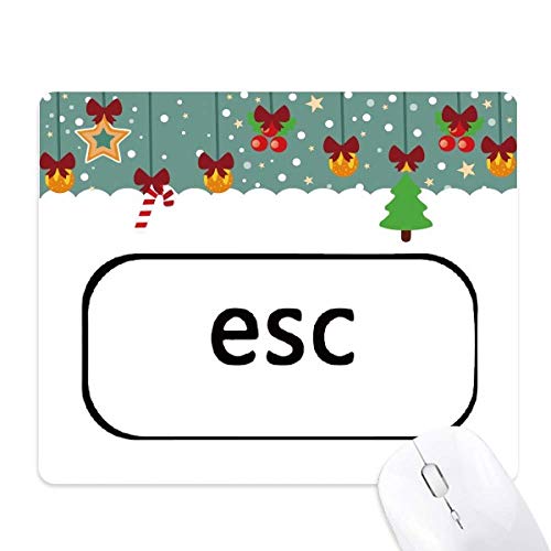Tapis de bureau Noël symbole Esc tapis de souris caoutchouc idée cadeau originale