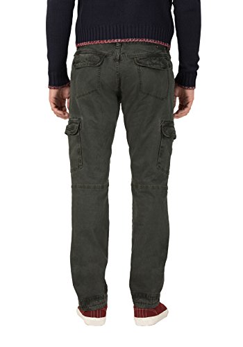 Timezone Herren Regular Ben Cargo Hose, Grün (Tank Green 4046), 33W / 32L EU