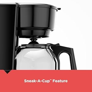 Blackdecker 12 cup coffee maker with easy onoff switch easy pour non drip carafe with removable filter basket vortex technology black  urban country home decor