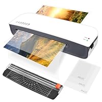 Nigecue Laminiergerät A4, 3 in 1 Laminiermaschine mit 30 Stück A4 A5 A6 Laminierfolien, Laminator mit Papierschneider, Eckrunde, Schnelles Aufwärmen, Ideal für Heimgebrauch Büro Schule Fotos Karten