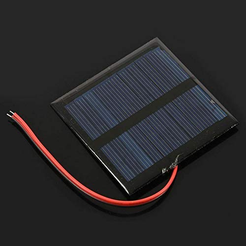 ELECTROPRIME 0.6W 5.5V Solar Panels polycrystalline Silicon Solar Patch Plastic DIY sola A3W5