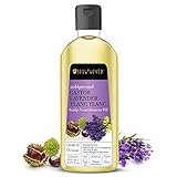 Soulflower Indian Coldpressed Castor Lavender YlangYlang Hair Nourishment Oil,100% Pure Undiluted,USFDA approved,Herbal Formulation for Healthy Scalp,6.77 Fl.Oz,Vegan & Organic+Bonus Travel Mini Spray