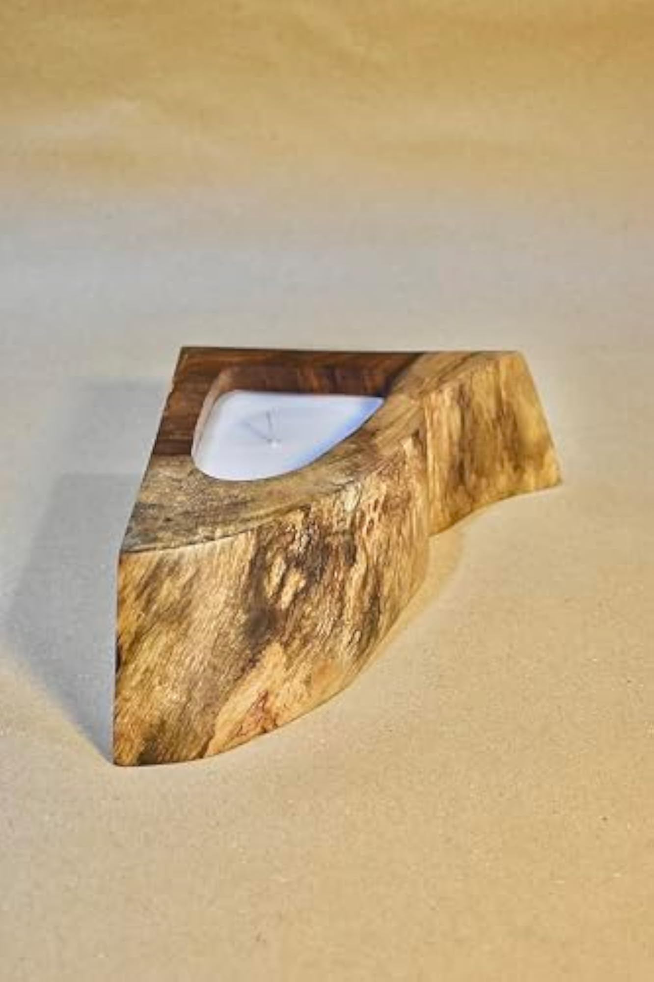 Handcrafted Rosewood Candle, Brown