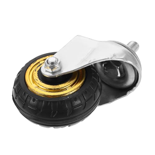 Roulette pivotante cric de sol 100 mm caoutchouc roue de remplacement