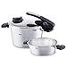 Price comparison product image Fissler vitavit edition design Pressure Cooker Set With Skillet 630-305-11-070/0, 2-piece Suitable For Induction, With Removable Handle, 22 cm Diameter, 4.5 l and 2.5 l