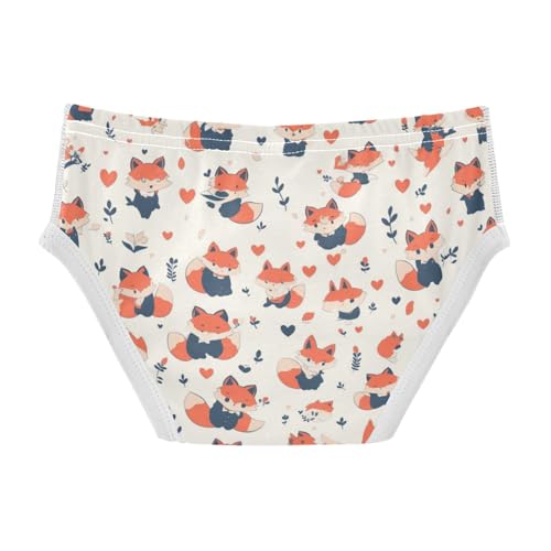 KLL Cute Fox Pattern Foxy Endless Little Boys Pure Cotton Underwear Breathable Undies2