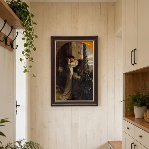 Impression toile Frank Dicksee de Romeo et Juliette decoration murale salon 61x91.4