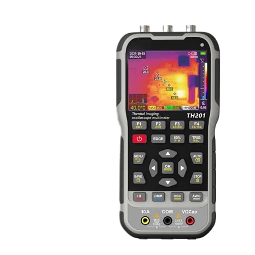 Thermal Camera TH201 3.2inch Thermal Imaging Camera with Macro Lens 2CH Oscilloscope 20000 Counts Digital Multimeter Signal Source 4in1 Handheld miniatura 1