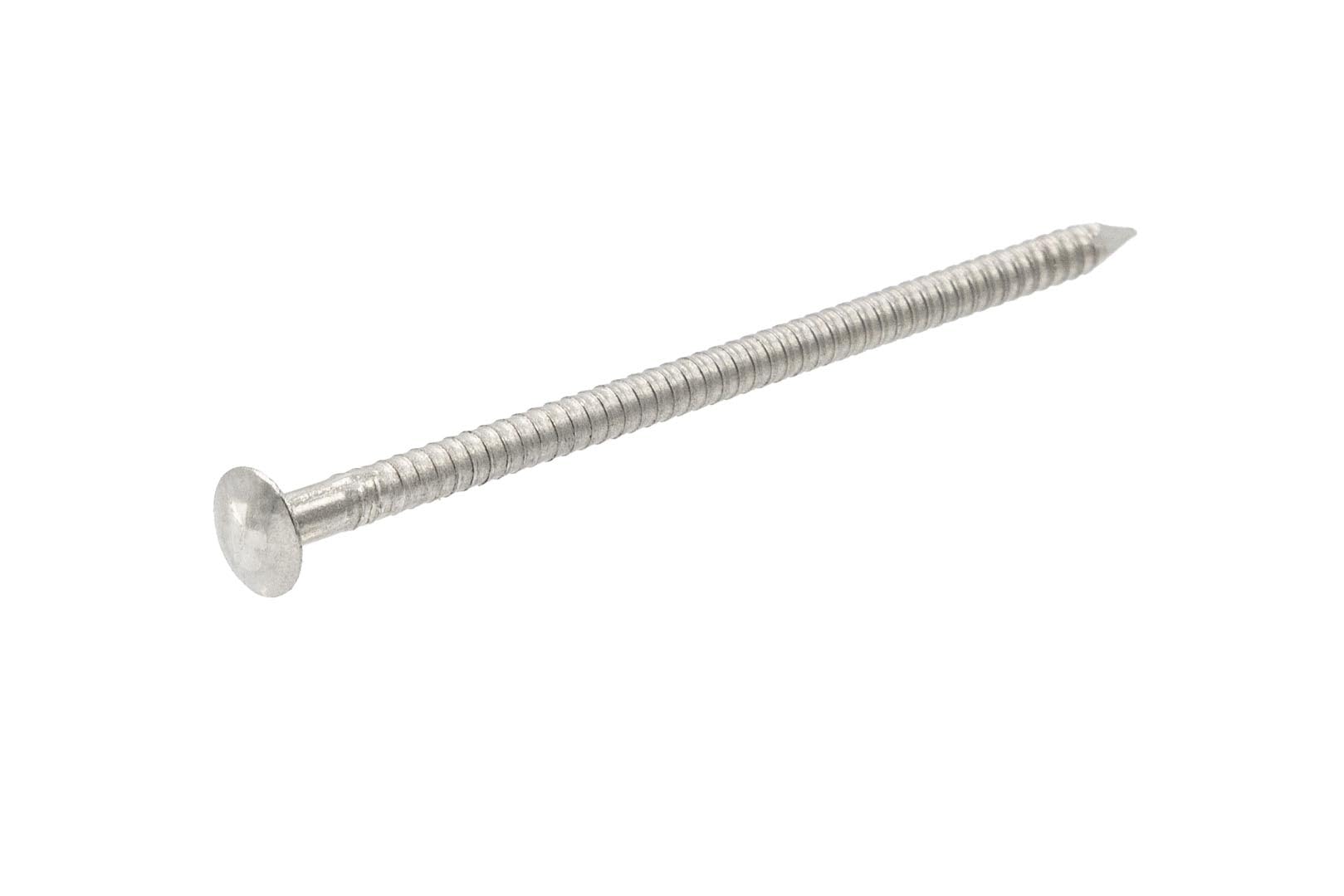 16° Clous en Rouleau - 2,3x55mm, 3.000 piéces, Petit Emballage, 16° Clous en Rouleau pour Cloueur, Tige Annelée/INOX A2/Tête Bombée, pour Toutes les Marques Cloueuses