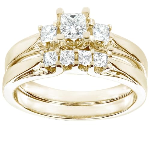 Kobelli Diamond Wedding Set 1/2 carat (ctw) in 14K White or Yellow Gold