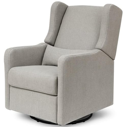 Image of DaVinci Carter’s Arlo Glider Recliner Nursery Chair - Water & Stain Resistant Glider Rocking Chair for Nursery - GREENGUARD Gold, FSC & Certi-PUR US Certified - Cozy Swivel Rocker Recliner - Grey