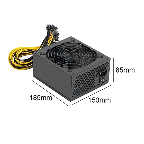 Alimentation Bitcoin Miner 2000W silencieuse supportant 10 cartes graphiques