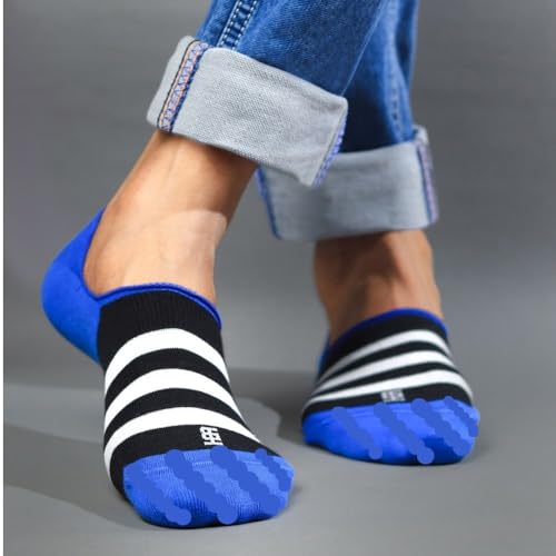 Image of SockSoho Premium Loafer Cotton Socks for MEN - (COLOR: Multicolor | Loafer Length | 7-12 UK Size)