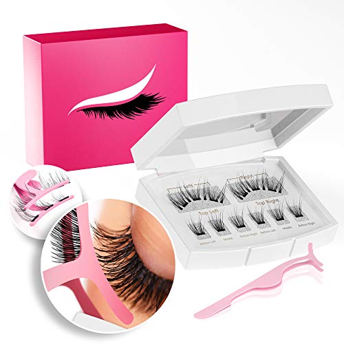 Glamm Magnetic Eyelashes - no Eyeliner Needed - Eyelash with Natural Look - Best Falses Magnet Lashes Kit - Comes with Applicator - no Glue - no Mess