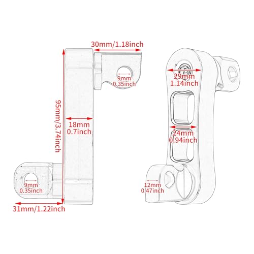 Extensions pour Harley et kit de montage réglable contre l'inconfort - 3