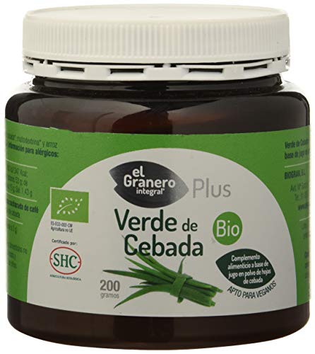 El Granero Verde de cebada pó Bio, 200 g