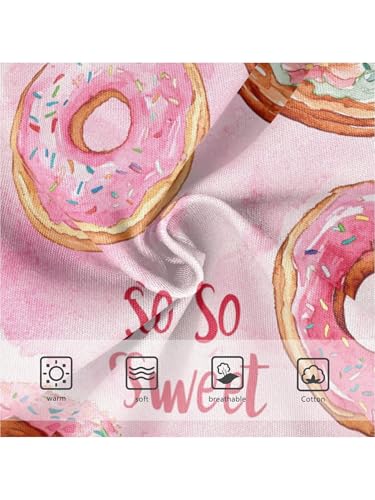 ZZKKO Sweet Donuts and Watercolor Pink Girls Underwear Toddler Panties for Girls Comfort Brief Size 2-8T3