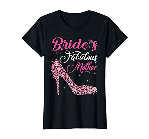 Womens Light Gems Bride's Fabulous Mother Happy Marry Day Vintage T-Shirt