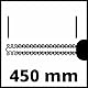 Einhell Elektro-Heckenschere GH-EH 4245 (420W, 450mm Schnittlänge, 12mm Schnittstärke), Metallgetriebe, Alu-Messerabdeckung, Handschutz, Schwertschutz)