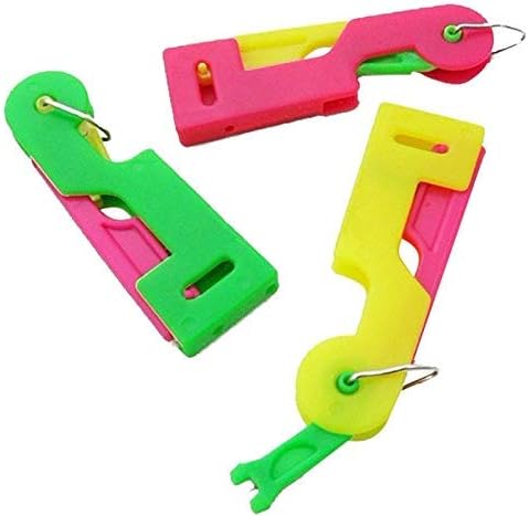 HINTER Needle Threader Automatic Thread Guide Tool Easy Sewing Stitch Wire for Hand Stitching and Sewing Machine Needle, Random Color 3PCS