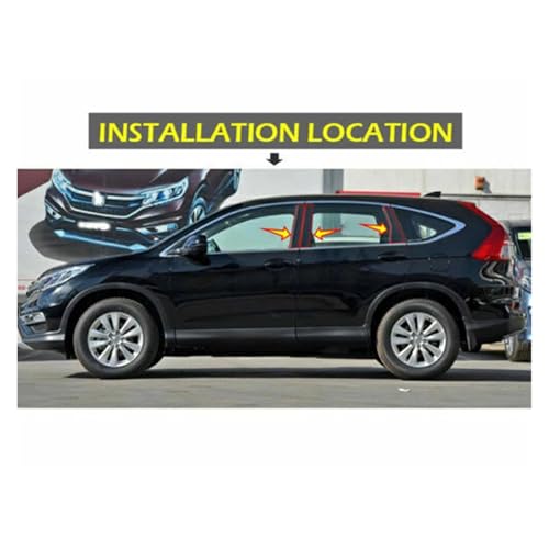Columna BC desgastada solucionada con pegatinas para postes pilares de coche CRV 2012-2016 3