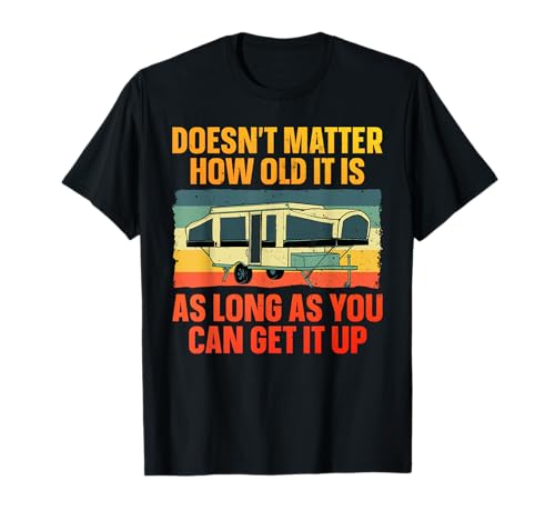 Best Pop Up Camper Art For Men Women Pop Up Trailer Camping T-Shirt