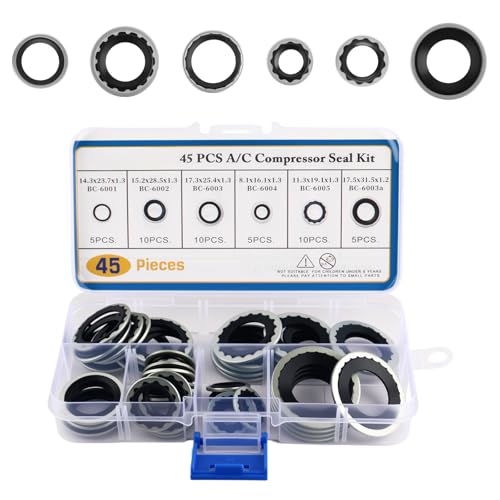 45PCS Car AC Seal and Gasket Kit