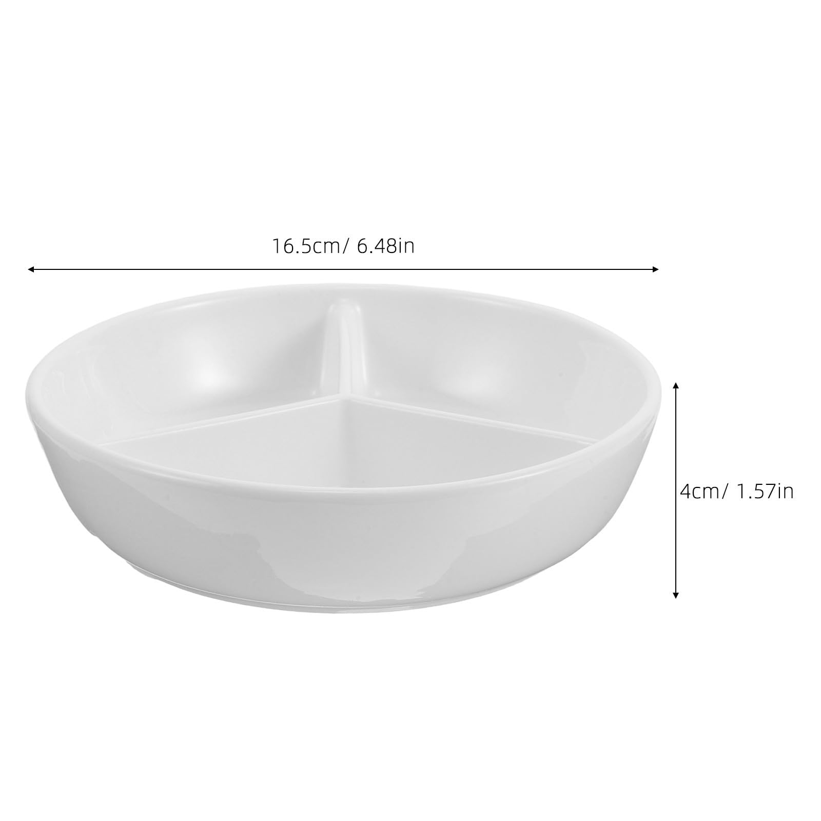 Abaodam Tazón de Cereales Japonés de Cerámica 3 Secciones, 2 Piezas