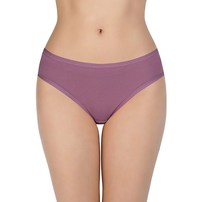 Image of LOURYN KOULYN Solid Low Rise Cotton Bikini Panty Pack(Pack of 3)